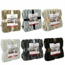 COPERTA LUXURY CINIGLIA CM.130X150 ASS. (12pz)